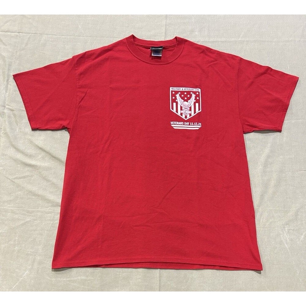 RED- Remember Everyone Deployed TShirt Harley Davidson Veteran's Day 2021 XL B8